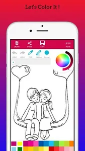Romantic Love Coloring Book screenshot 5