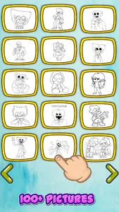 Huggy vs FNF Horror Coloring screenshot 1