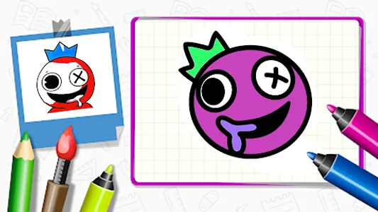 Azul Babão coloring book screenshot 2