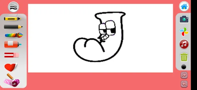 coloring garteen of alphabete screenshot 1