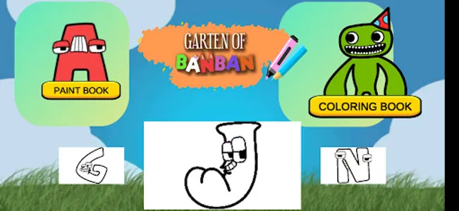 coloring garteen of alphabete screenshot 3