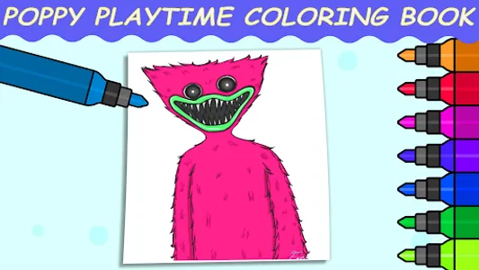 Poppy Playtime Coloring Game screenshot 1