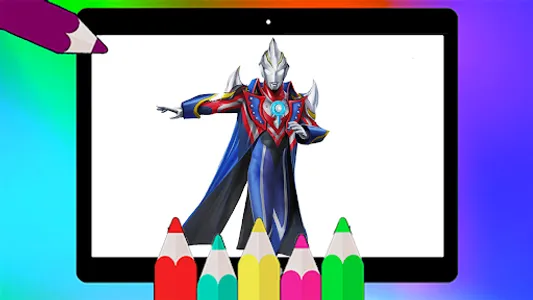 Ultraman coloring book screenshot 0
