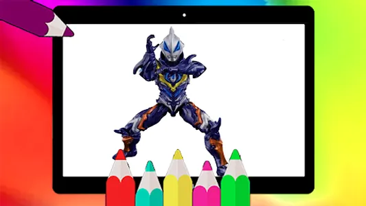 Ultraman coloring book screenshot 2