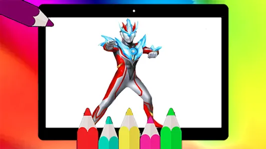 Ultraman coloring book screenshot 4