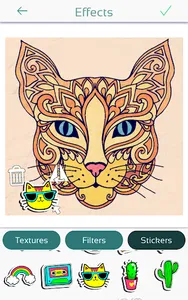 Cat Coloring Pages for Adults screenshot 13