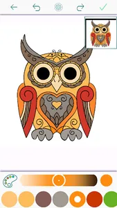 Owl Coloring Book - Pages screenshot 12