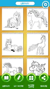 Unicorn Coloring Pages screenshot 0