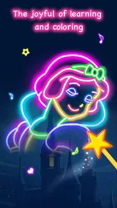 Learn To Draw Glow Princess screenshot 0