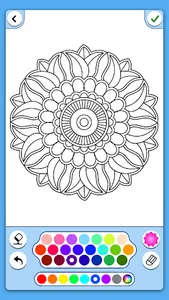 Flowers Mandala coloring book screenshot 10