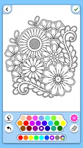 Flowers Mandala coloring book screenshot 11