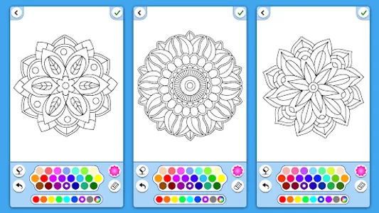 Flowers Mandala coloring book screenshot 13