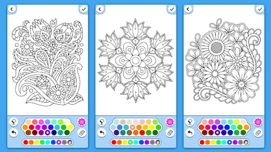 Flowers Mandala coloring book screenshot 14