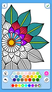 Flowers Mandala coloring book screenshot 17