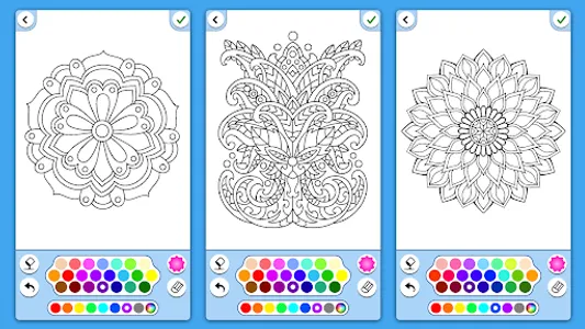 Flowers Mandala coloring book screenshot 7