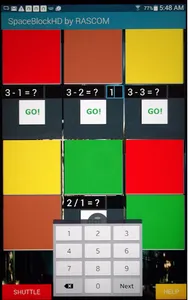 SpaceBlockHD Math Puzzle Fun! screenshot 1