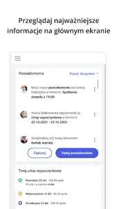 Comarch HRM screenshot 1