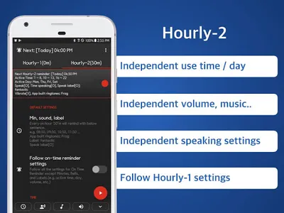 Hourly Reminder -On Time Alarm screenshot 1