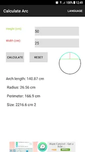 Calculate Arcs screenshot 0