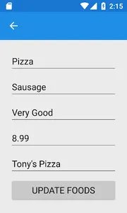 FoodList screenshot 0