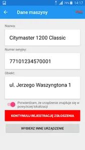 Zgłoszenie serwisowe HAKO POLS screenshot 4