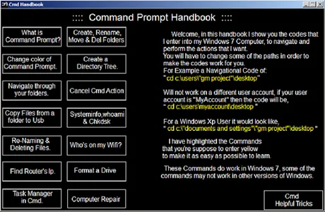 Command Prompt Handbook screenshot 1