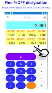 DCalc (Percent off calc App) screenshot 9