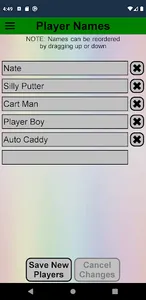 Golf Scorekeeper screenshot 1