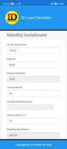 ID Loan Calculator screenshot 0