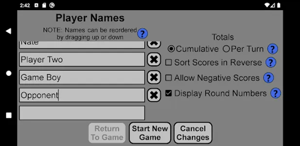 ScorePad screenshot 1