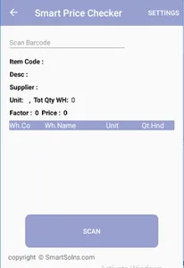 Smartsolns - Price checker screenshot 1