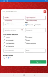 Pacientes screenshot 1