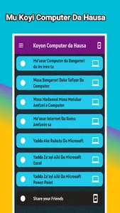 Koyon Computer da Hausa screenshot 0