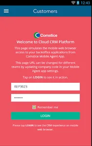 Comstice Mobile Agent screenshot 2