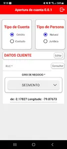Apertura de Cuentas screenshot 2