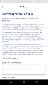 Taxiverzekering.nl screenshot 1