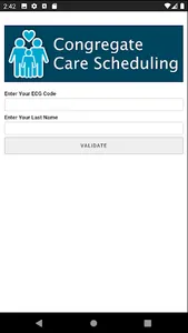 Congregate Care Scheduling screenshot 0