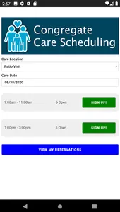 Congregate Care Scheduling screenshot 1