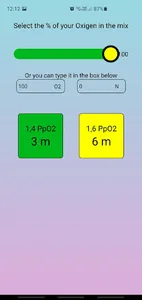 Nitrox EAN Calculator screenshot 0