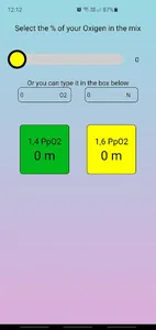 Nitrox EAN Calculator screenshot 2