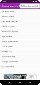 Aprende a ahorrar dinero screenshot 1