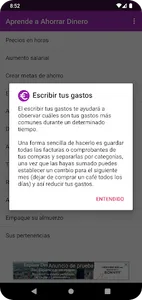 Aprende a ahorrar dinero screenshot 3
