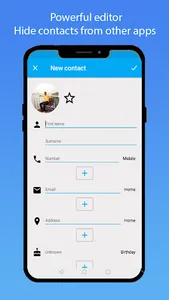 Contacts plus screenshot 1