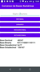 Conversor de Base Numérica screenshot 1