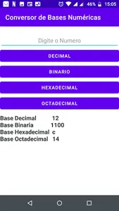 Conversor de Base Numérica screenshot 2