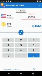 Bitcoin to US Dollar Converter screenshot 2