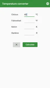 Temperature converter - Celsiu screenshot 1
