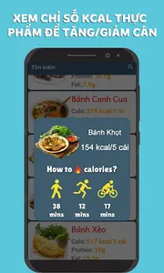 BMI, BMR và Xem Calo Thực Phẩm screenshot 0