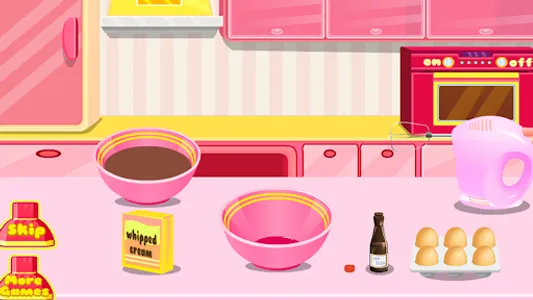 Make cake chocolate girls game screenshot 0