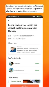 CookWith — Fav Chefs, Celebs.. screenshot 6